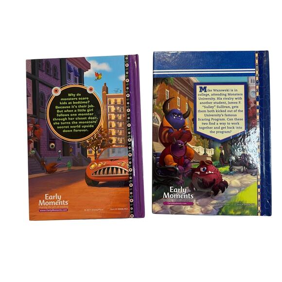 Monsters Inc & Monsters University Hardcover Book Lot Disney Pixar - Picture 2 of 2